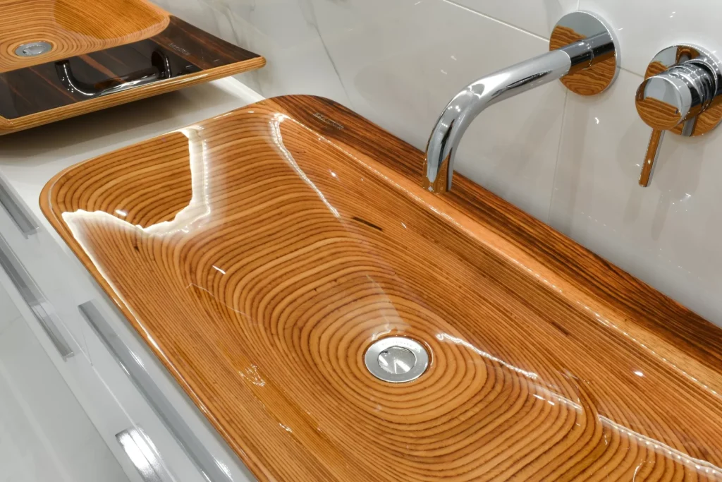 Wooden washbasin