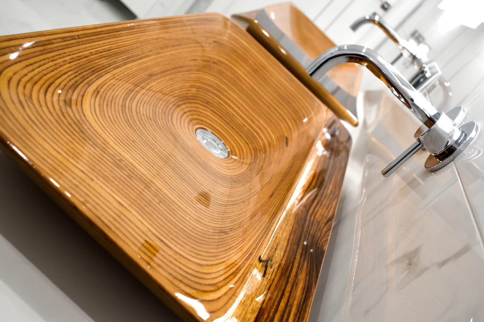 Gallery: Wooden Washbasin Alga Double